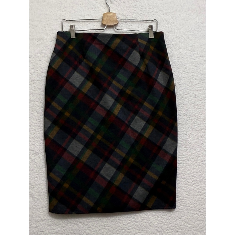 NYCC New York Clothing Co Plaid Pencil Skirt Women's Size‎ M Knee Length